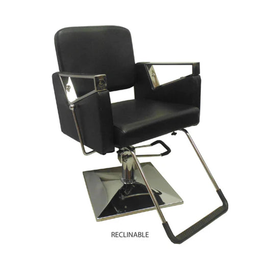 💺✨ Silla Zoraya Profesional Beauty Style – Estilo y Barbería con Base Cuadrada Cromada | Modelo 2539232 ✨💺