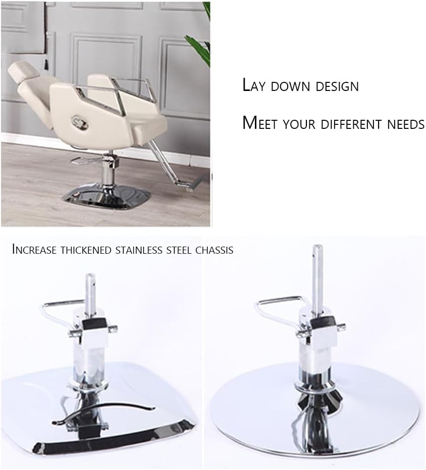 Beauty Style Silla de Estilo Astrid Reclinable Negra con Base Dorada 2539281