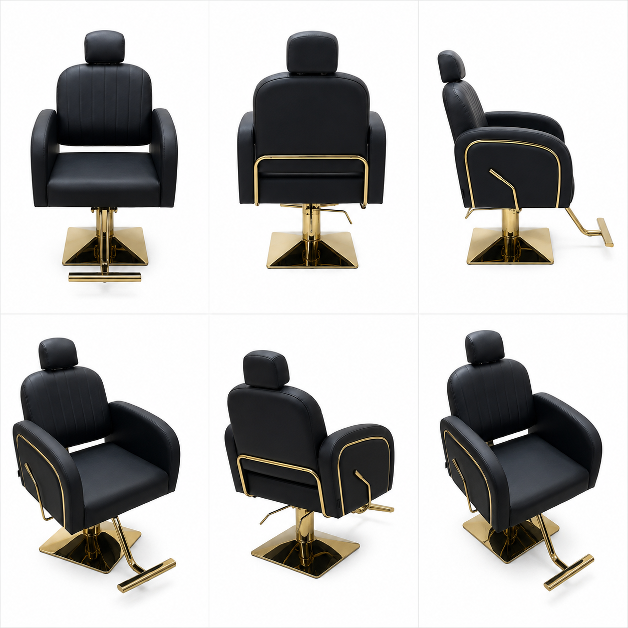 Beauty Style – Silla de Estilo o Barbería Miranda Profesional Negra | Modelo 2539311