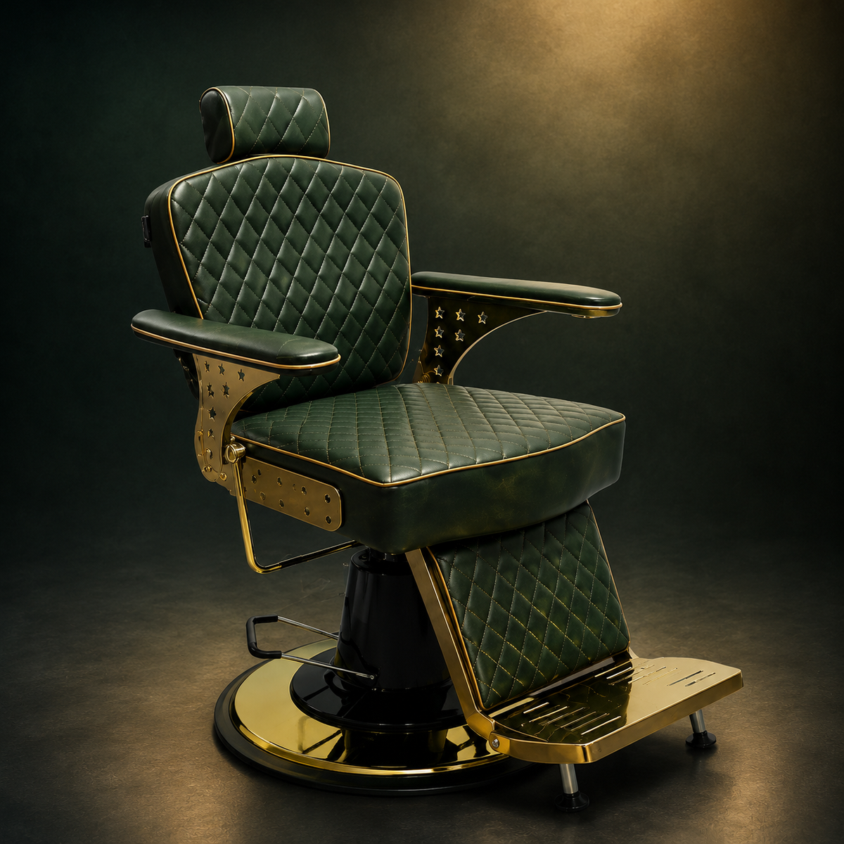 💈✨ Beauty Style Silla de Barbería Álvaro Reclinable Verde 2550363