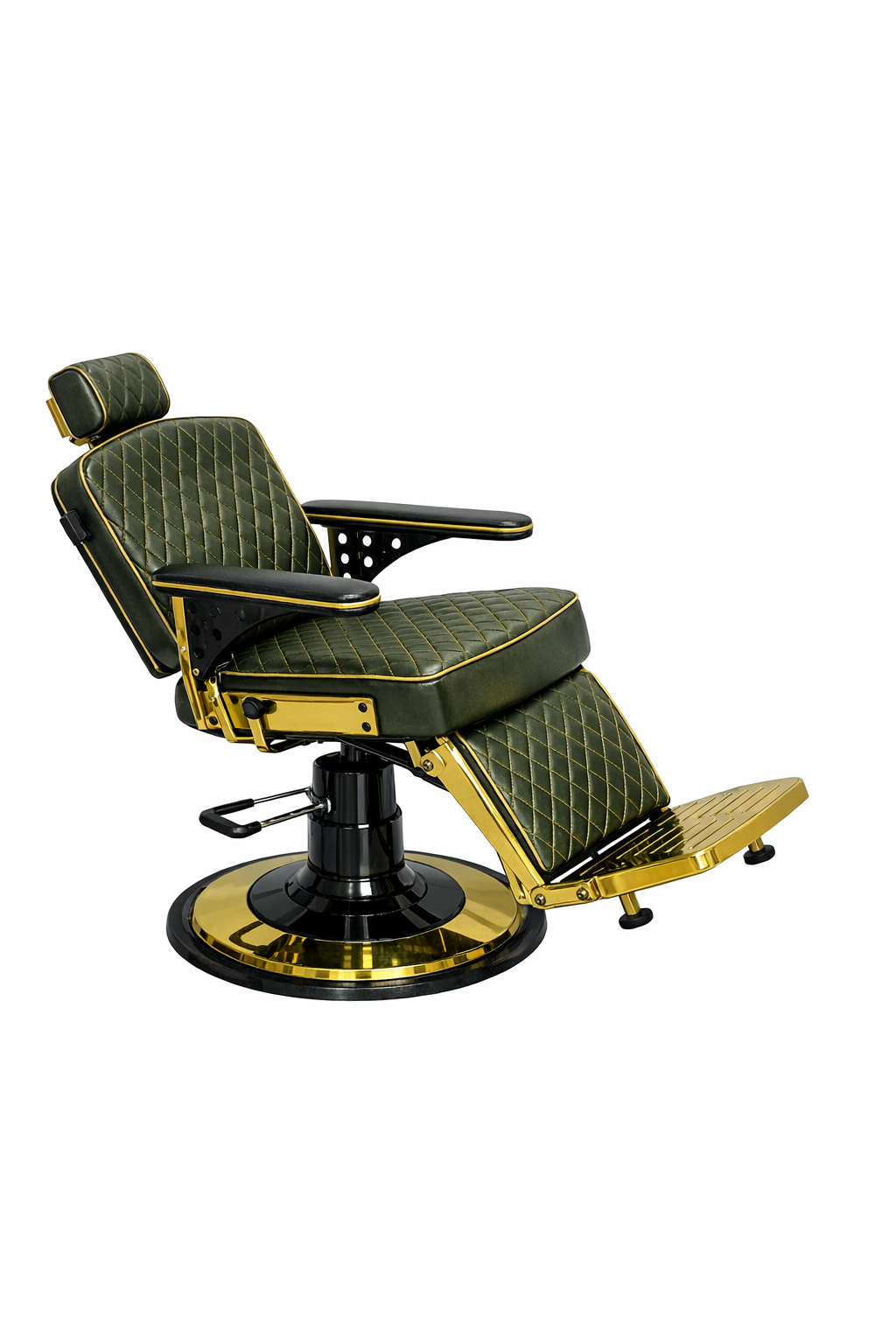 Beauty Style Silla de Barbería Álvaro Reclinable Verde 2550363 Botella Grande