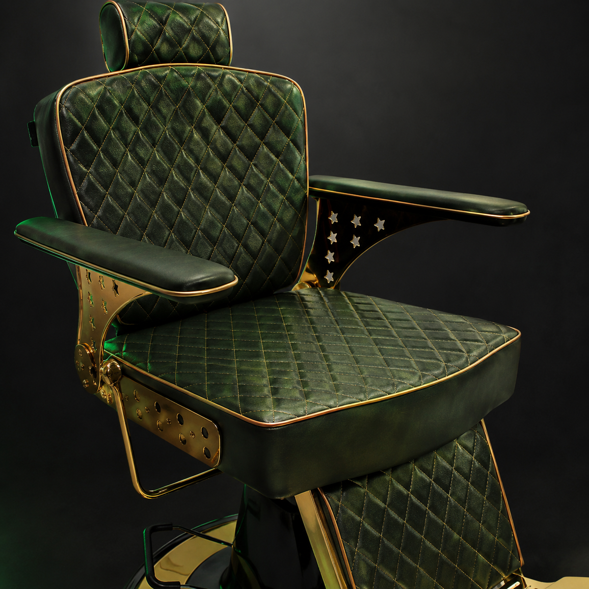 💈✨ Beauty Style Silla de Barbería Álvaro Reclinable Verde 2550363