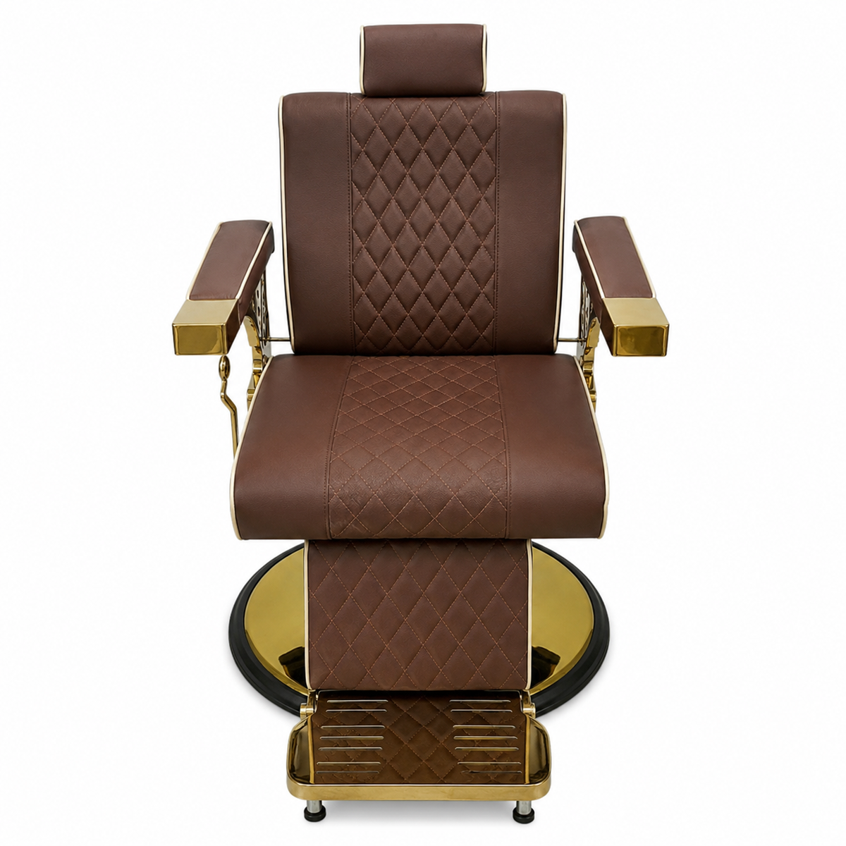 Beauty Style Silla Efraín Reclinable Marrón y Dorada – 2550392