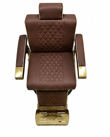 Beauty Style Silla Efraín Reclinable Marrón con Detalles Dorados 2550392