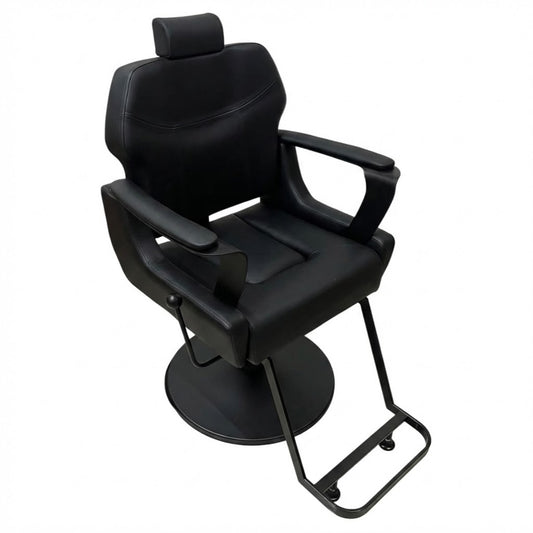 Beauty Style Silla de Barbería Misael Reclinable Profesional Negra 2550561