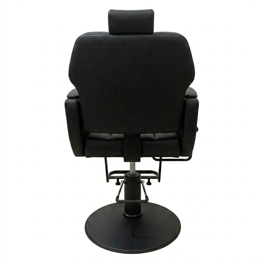Beauty Style Silla de Barbería Misael Reclinable Profesional Negra 2550561