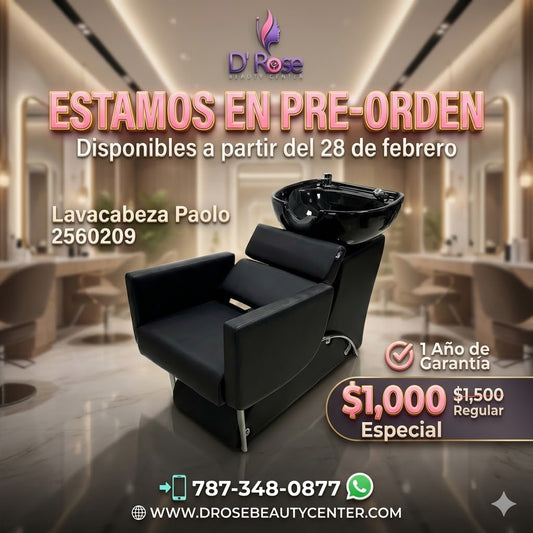 🖤 Beauty Style Lavacabeza Paolo Profesional para Salón o Barbería | Modelo 2560209