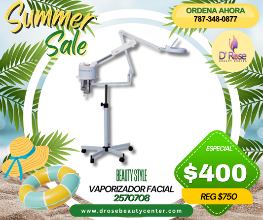 VAPORIZADOR FACIAL PROFESIONAL CON LUPA 5X – Modelo 2570708