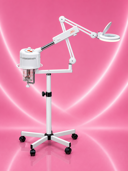 Beauty Style Vaporizador Facial Profesional con Ozono y Lupa LED 5X – Modelo 2570708