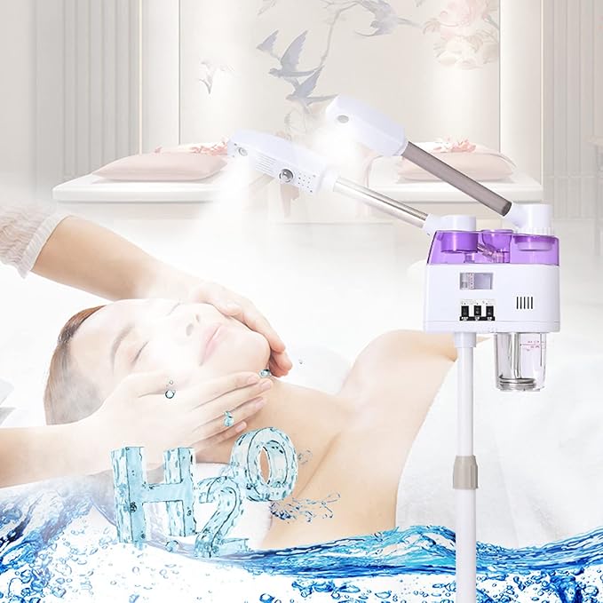 VAPORIZADOR FACIAL DOBLE CON NIEBLA FRÍA Y CALIENTE – Modelo 2570927