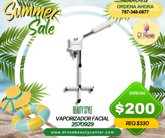 BEAUTY STYLE – VAPORIZADOR FACIAL METÁLICO 2570929