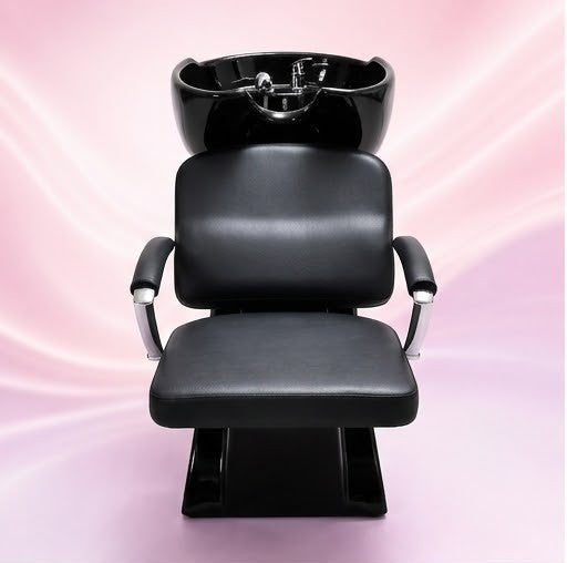 Beauty Style Lavacabeza Confort Profesional Negro con Silla Integrada 2580053