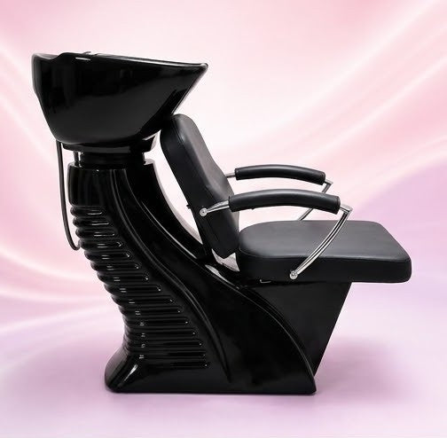 Beauty Style Lavacabeza Confort Profesional Negro con Silla Integrada 2580053