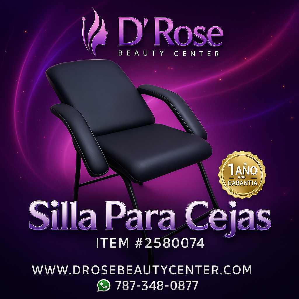 Silla Para Cejas Negra Profesional 2580074