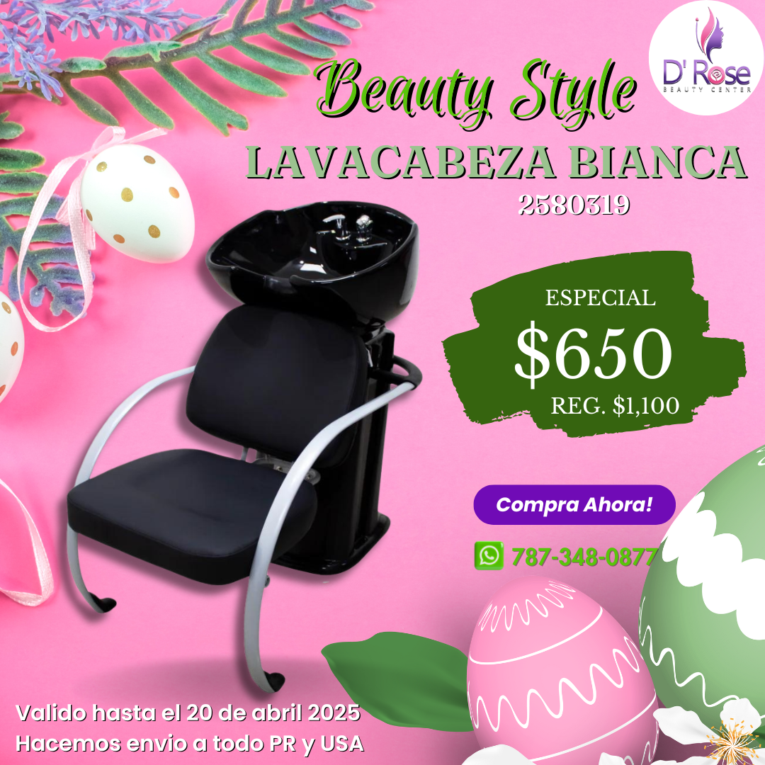 Beauty Style Lava Cabeza Bianca para Estilista o Barbero 2580319
