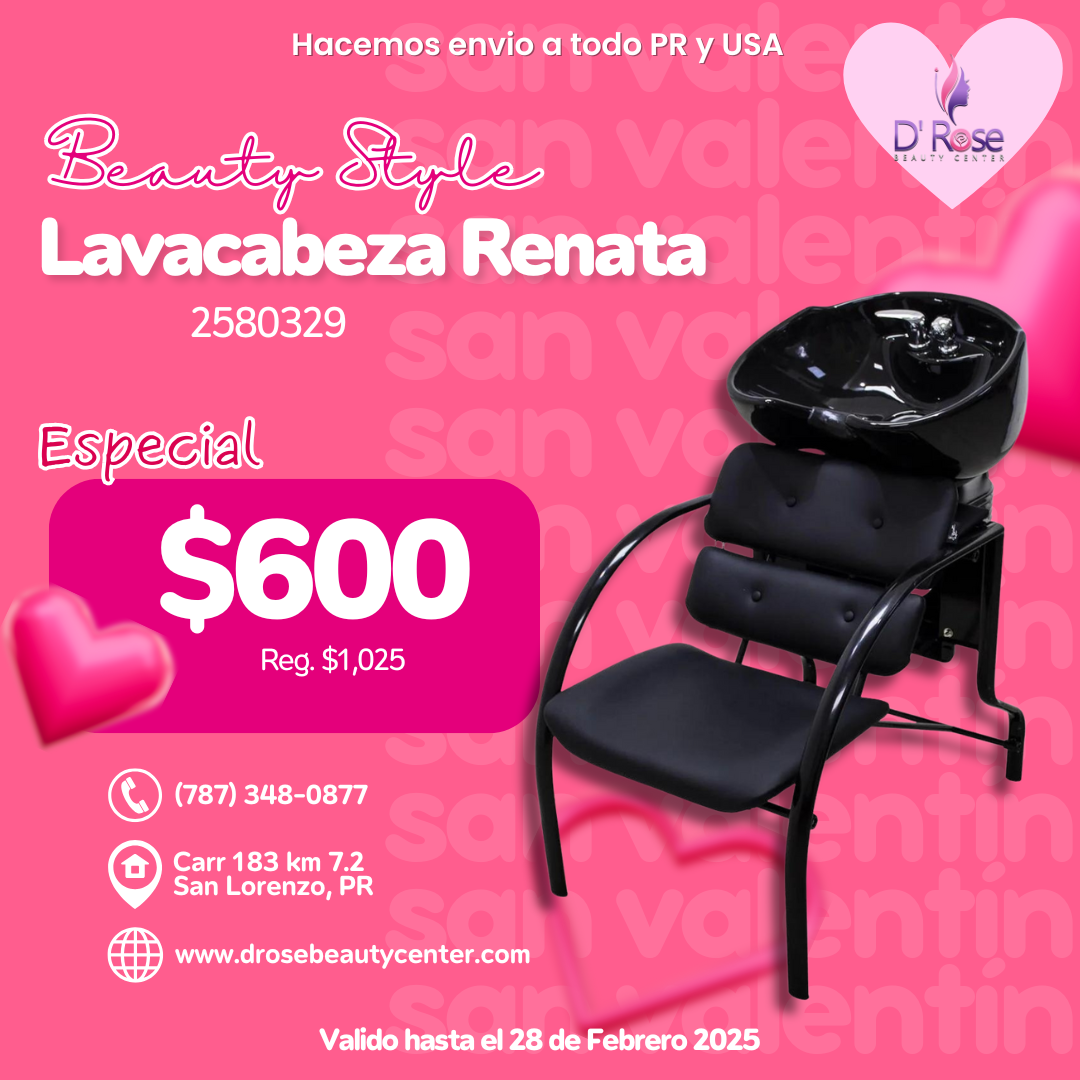 Beauty Style Lava Cabeza Renata para Estilista o Barbero 2580329