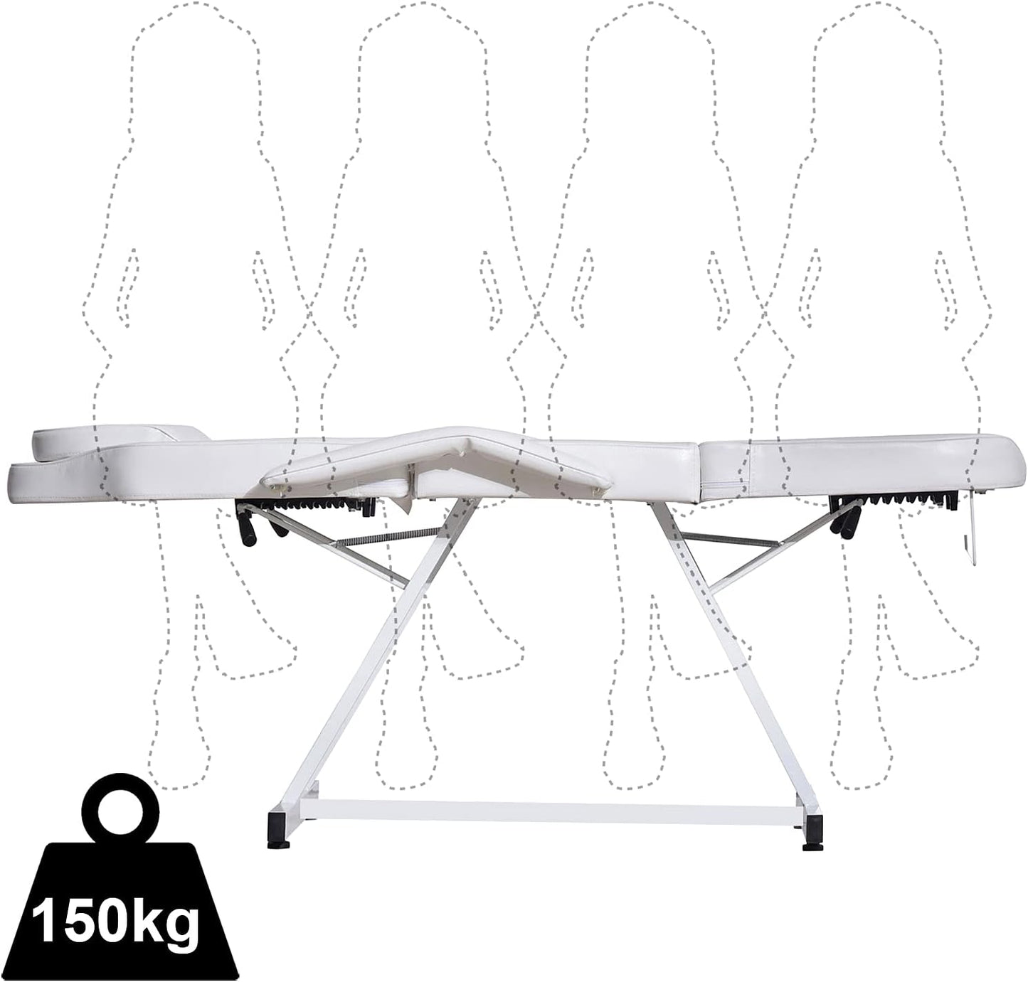 ✨ Beauty Style Camilla Estética Blanca 3 Posiciones – Profesional, Reclinable y Ergonómica 💆♀️