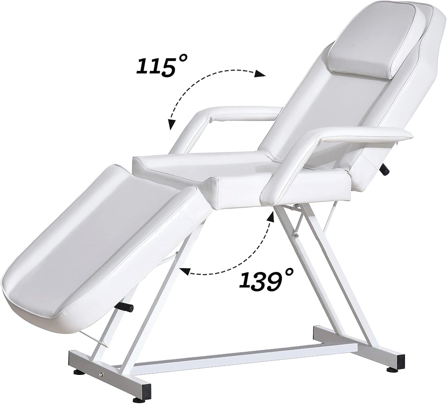 ✨ Beauty Style Camilla Estética Blanca 3 Posiciones – Profesional, Reclinable y Ergonómica 💆♀️