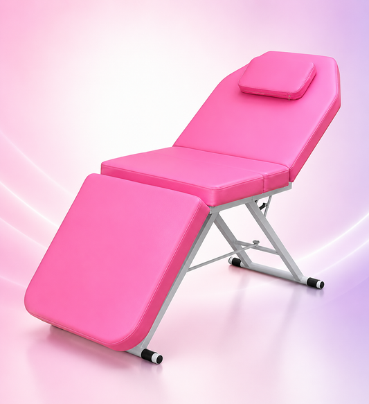 Beauty Style Camilla Estética Plegable Rosa con Respaldo Ajustable – 2582378