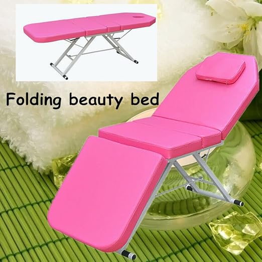 Beauty Style Camilla Estética Plegable Rosa con Respaldo Ajustable – 2582378