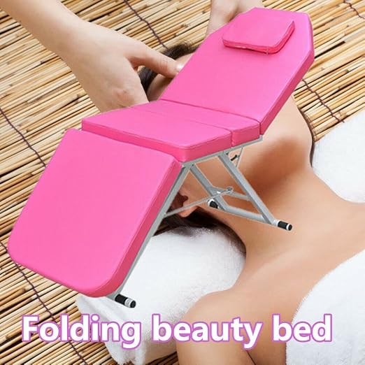 Beauty Style Camilla Estética Plegable Rosa con Respaldo Ajustable – 2582378