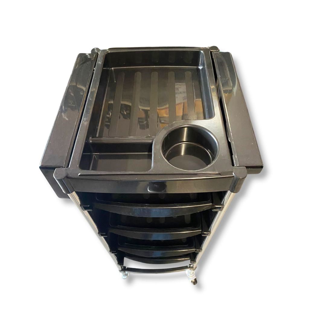 Beauty Style Carrito Auxiliar Barcelona – Negro y Blanco (2586795)