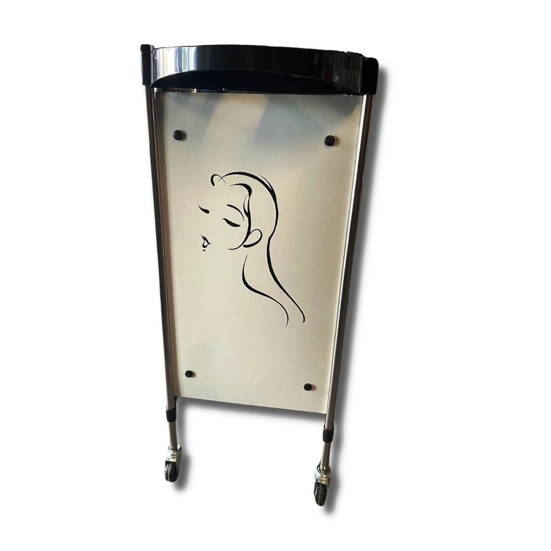 Beauty Style Carrito Auxiliar Barcelona – Negro y Blanco (2586795)