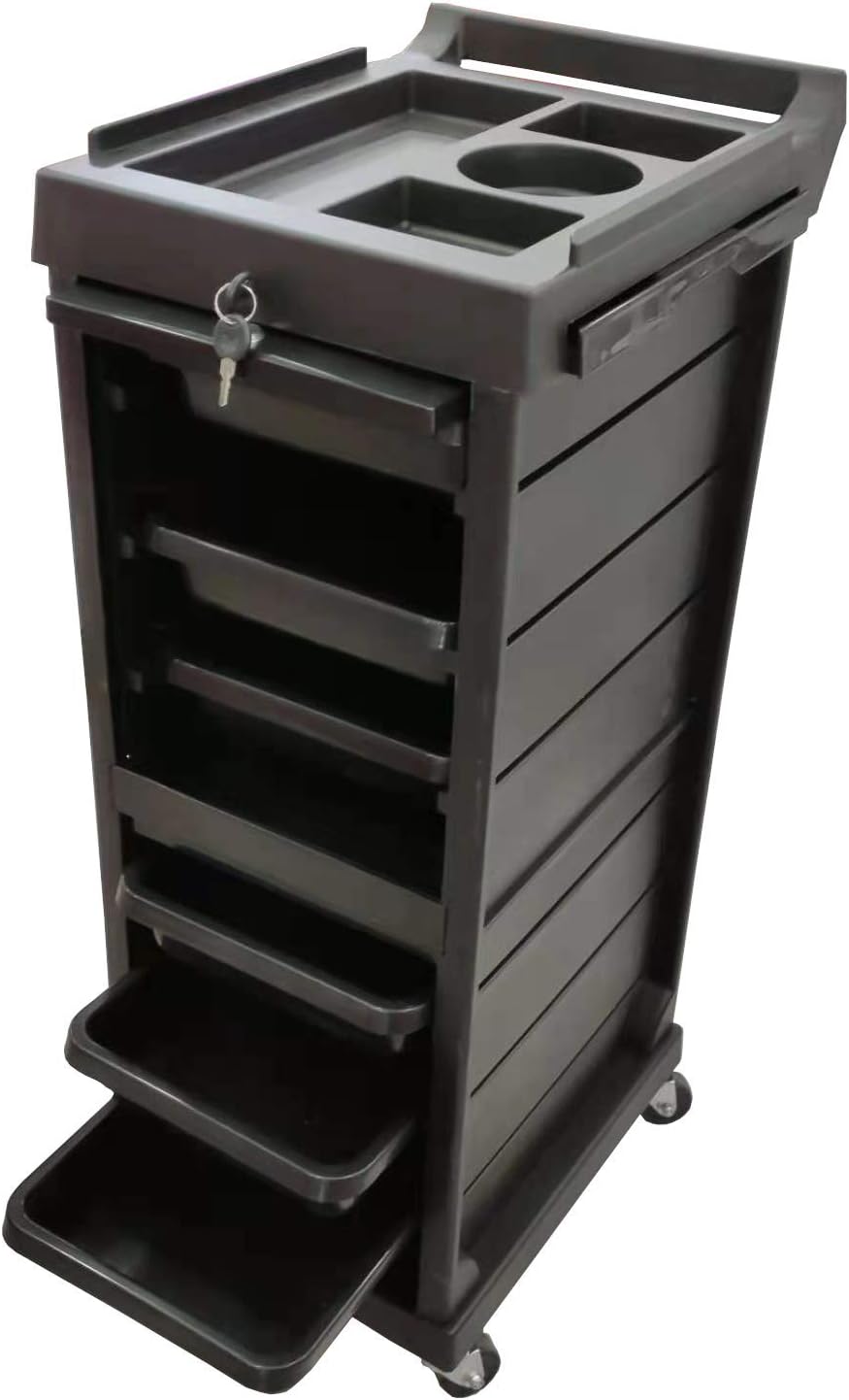Carrito Auxiliar Marco Beauty Style 2588019 – Carrito Profesional con Cerradura para Salón y Barbería