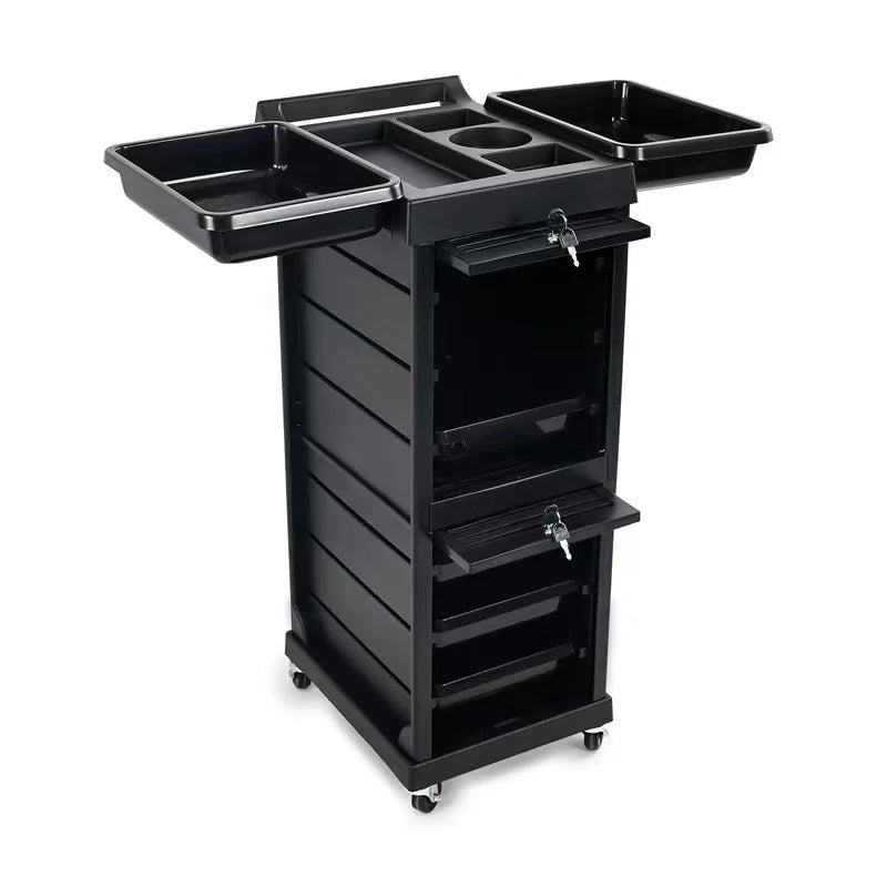 Carrito Auxiliar Marco Beauty Style 2588019 – Carrito Profesional con Cerradura para Salón y Barbería