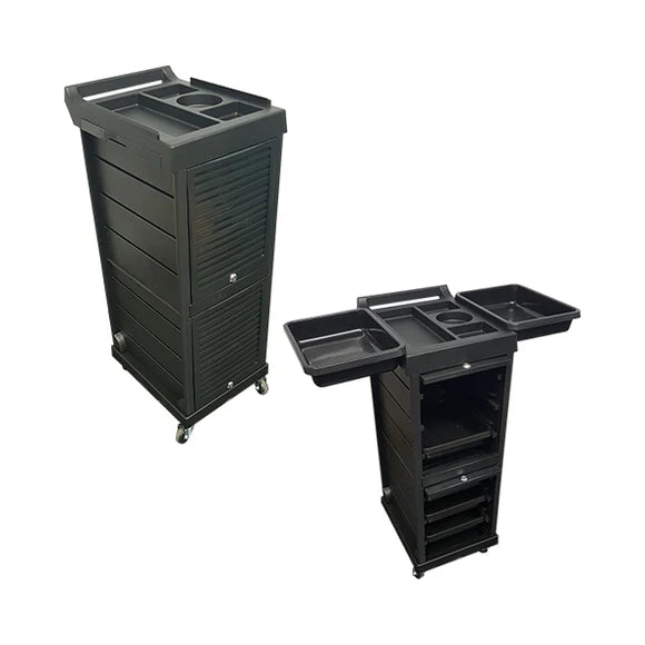 Carrito Auxiliar Marco Beauty Style 2588019 – Carrito Profesional con Cerradura para Salón y Barbería