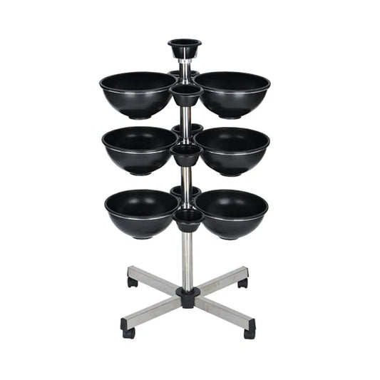Beauty Style Carrito Auxiliar Octopus Para Estilista o Barbero Color Negro 2588035