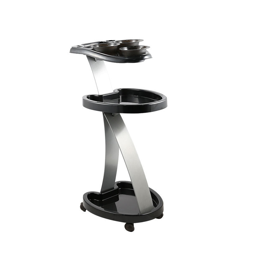 Carrito Auxiliar Fiona Beauty Style 2588038 – Carrito Profesional de 3 Niveles para Salón y Barbería