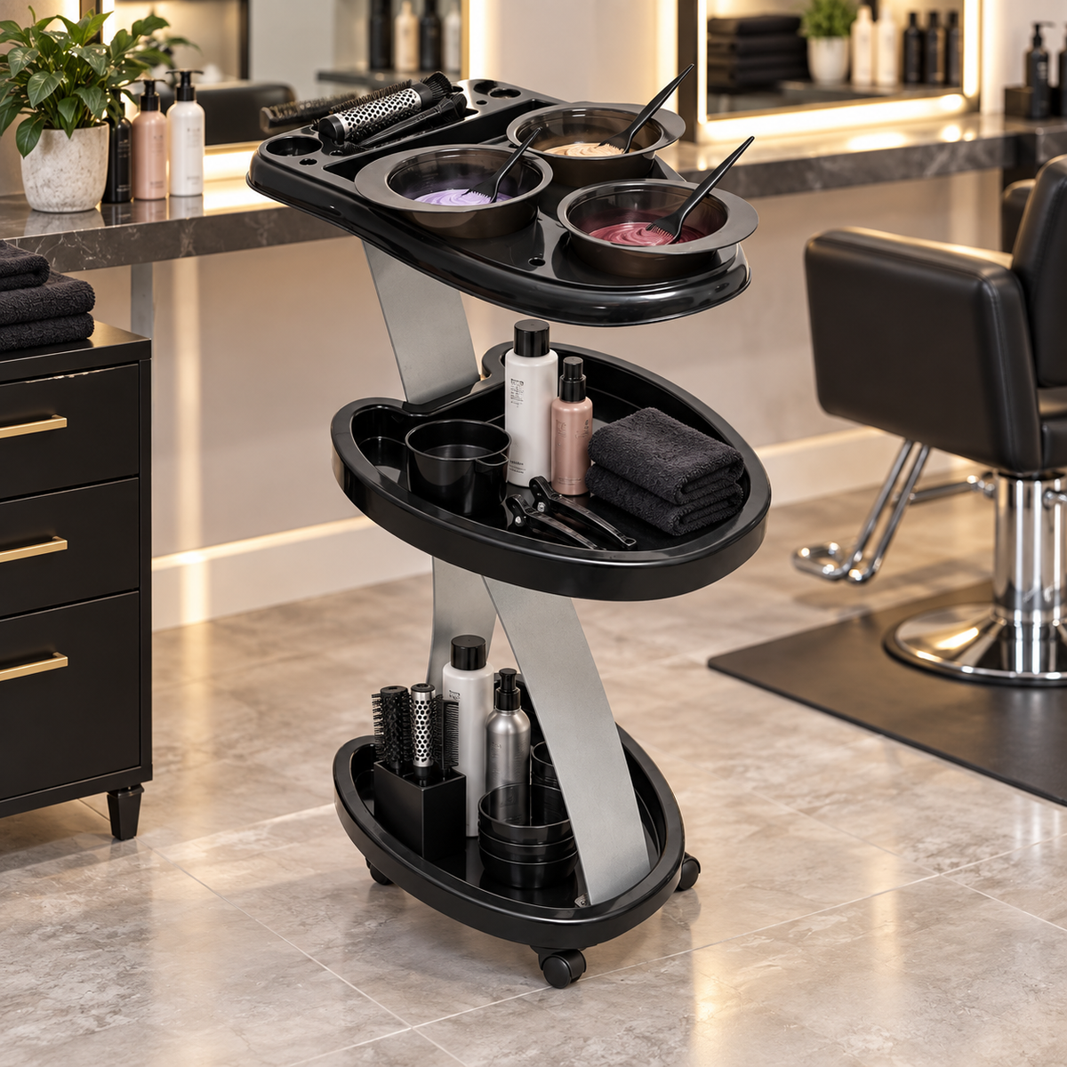 Beauty Style Carrito Auxiliar Fiona de 3 Niveles 2588038