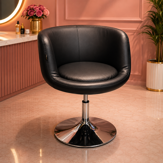 Beauty Style Silla Coqueta Profesional Negra Hidráulica 2592001