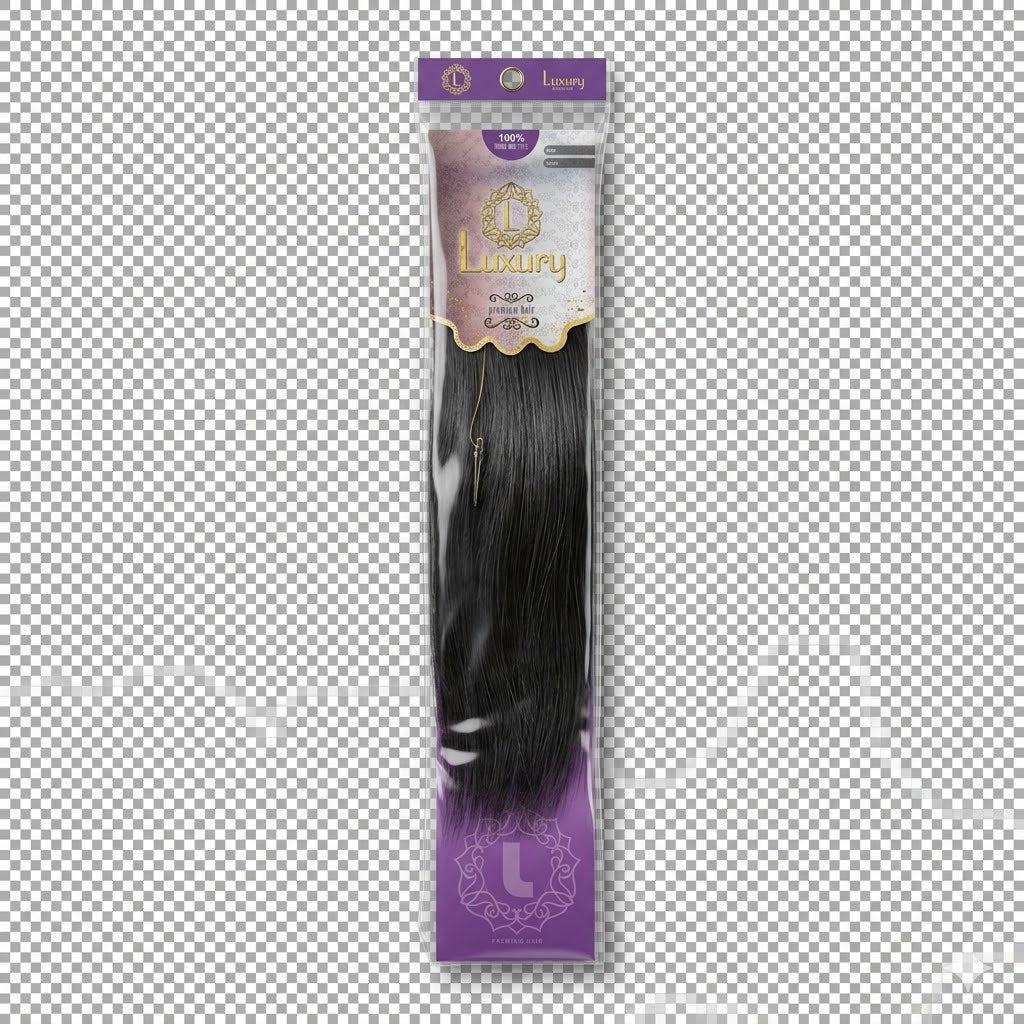 Luxury 100% Human Hair Style Extensión de Cabello Color 4AS 18"