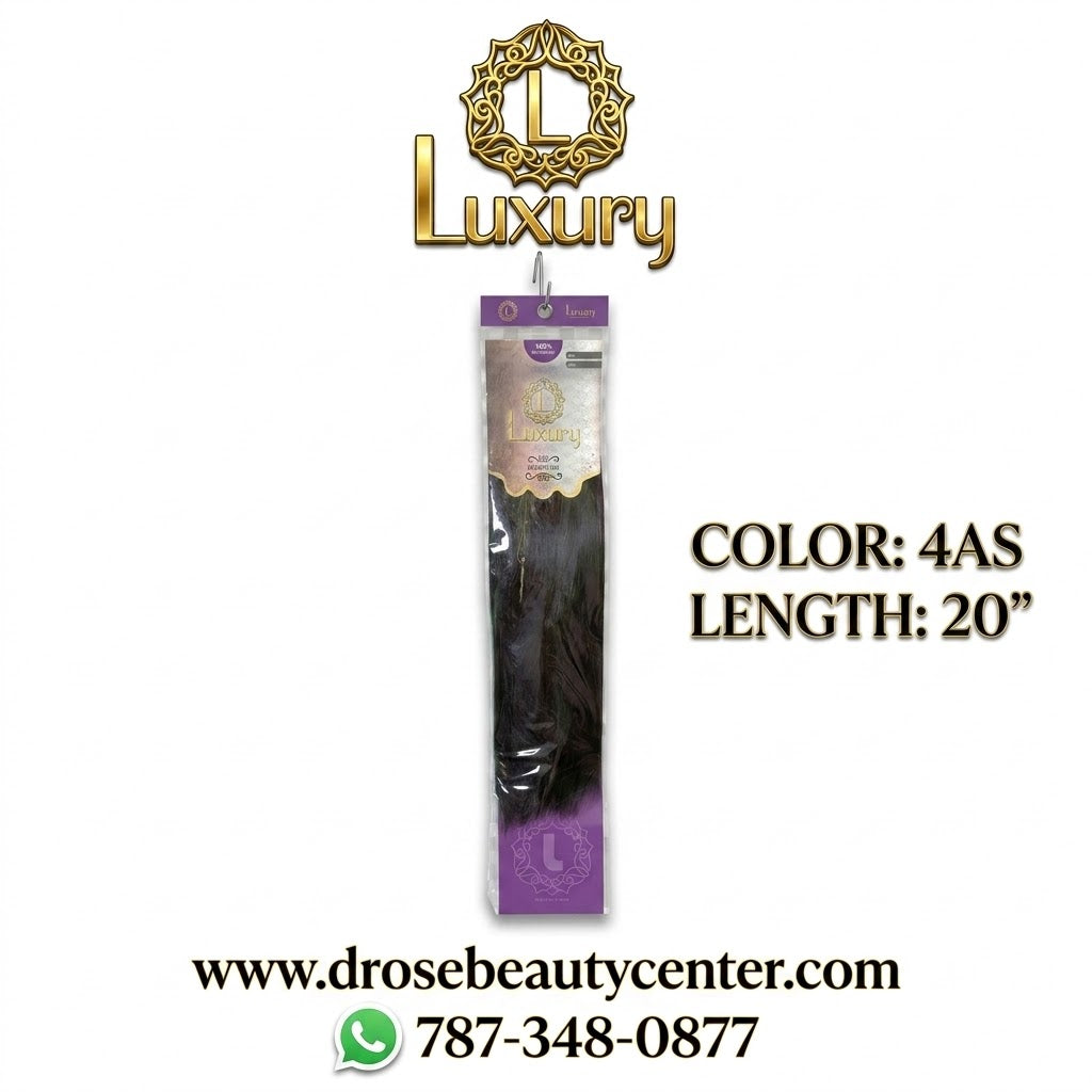 Luxury 100% Human Hair Style 20 Color 4AS | Extensión – D' Rose Beauty ...