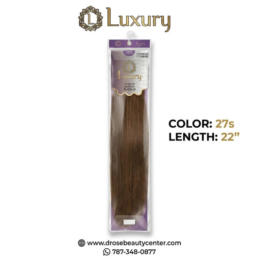 Luxury 100% Human Hair Style Extensión de Cabello Color 27S 22"