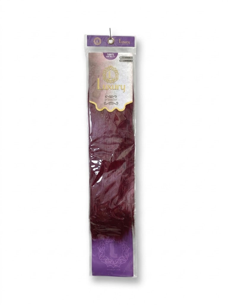 Luxury 100% Human Hair Style Extensión de Cabello Color T1557S 18"