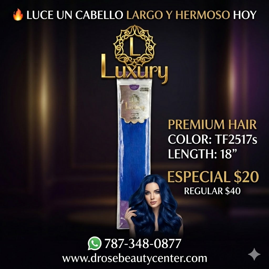 Luxury 100% Human Hair Style Extensión de Cabello Color TF2517S 18"