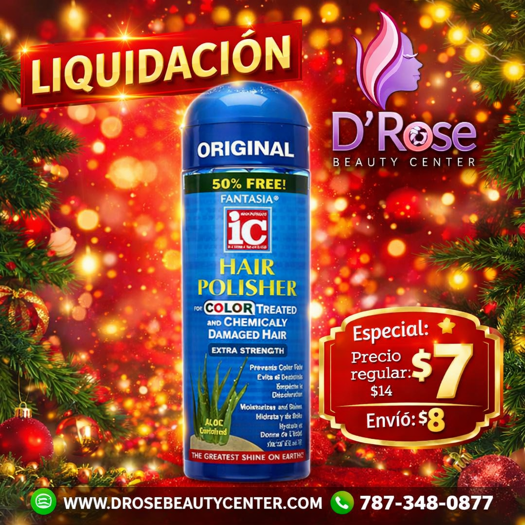 💙✨ IC Fantasia Hair Polisher Color Treated Hair 6 oz – Brillo Intenso y Color Protegido ✨💙