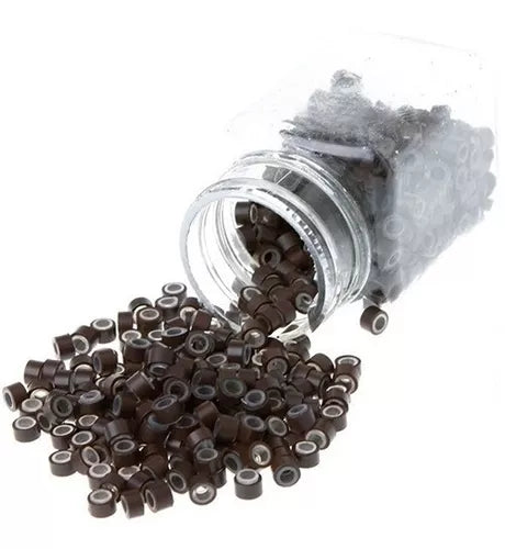 Beauty Style Grapas Marron con Silicone Para Extensiones 3333012