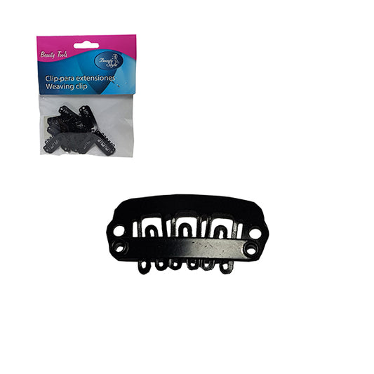 Beauty Style Clip para Extensiones Negro Pequeño 3333021