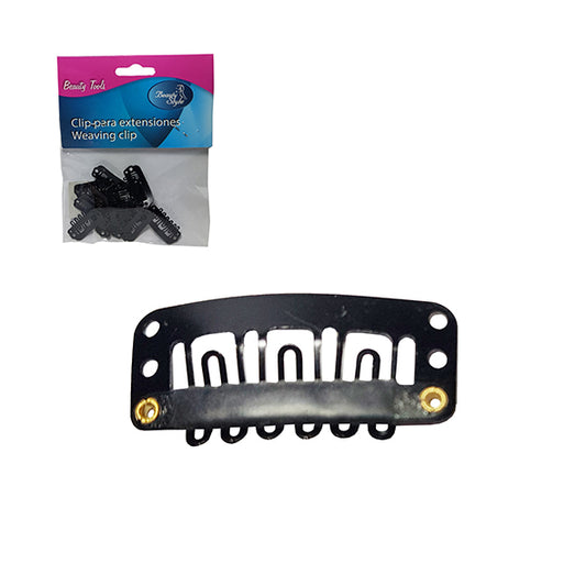 Beauty Style Clip para Extensiones Negro Grande 3333023