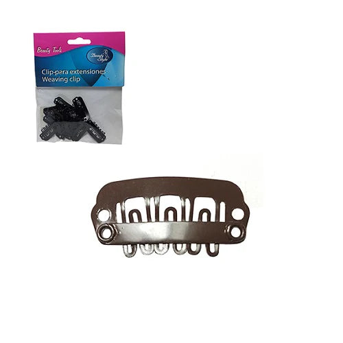 Beauty Style Clip para Extensiones Marrón Pequeño 3333024
