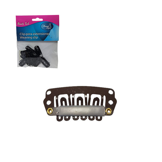 Beauty Style Clip para Extensiones Marrón Mediano 3333025