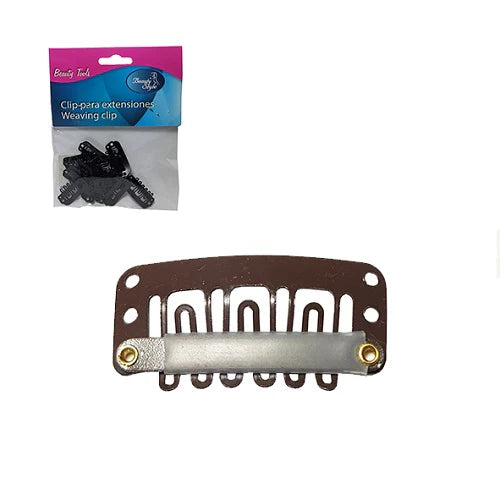 Beauty Style Clip para Extensiones Marrón Grande 3333026