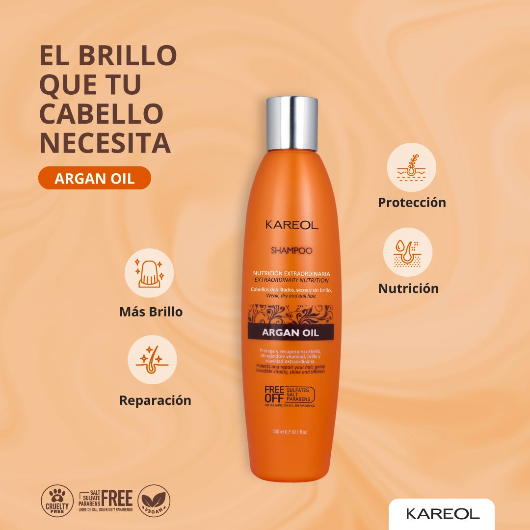 KAREOL ARGAN OIL SHAMPOO 10.1OZ 381010300