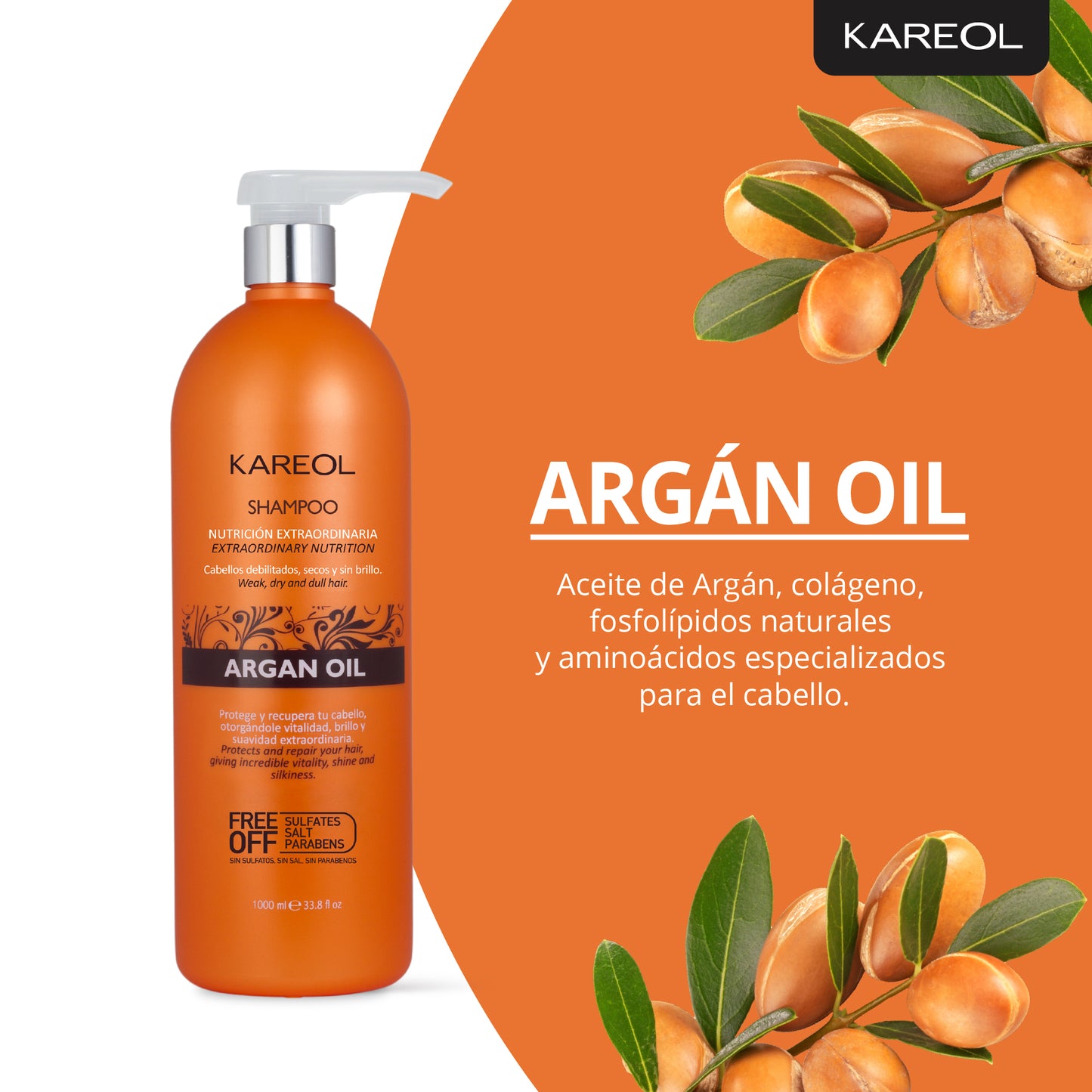 KAREOL ARGAN OIL SHAMPOO 33.8OZ 381011000