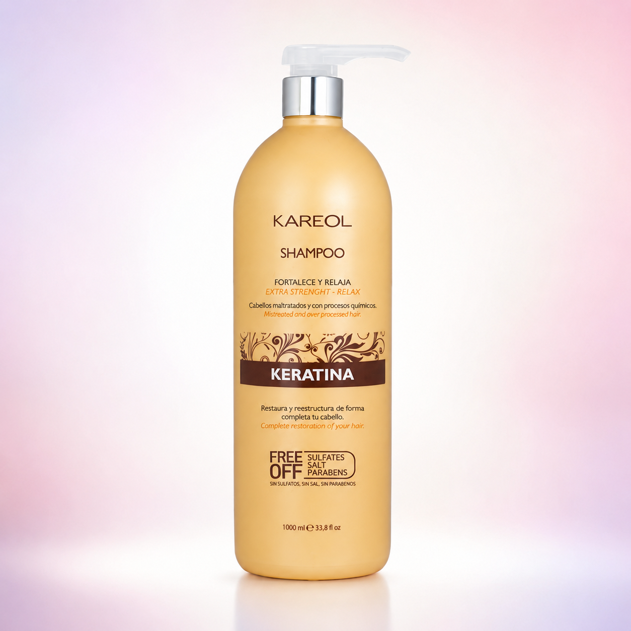 Kareol Keratina Shampoo 1L Libre de Sulfatos y Sal | 382011000