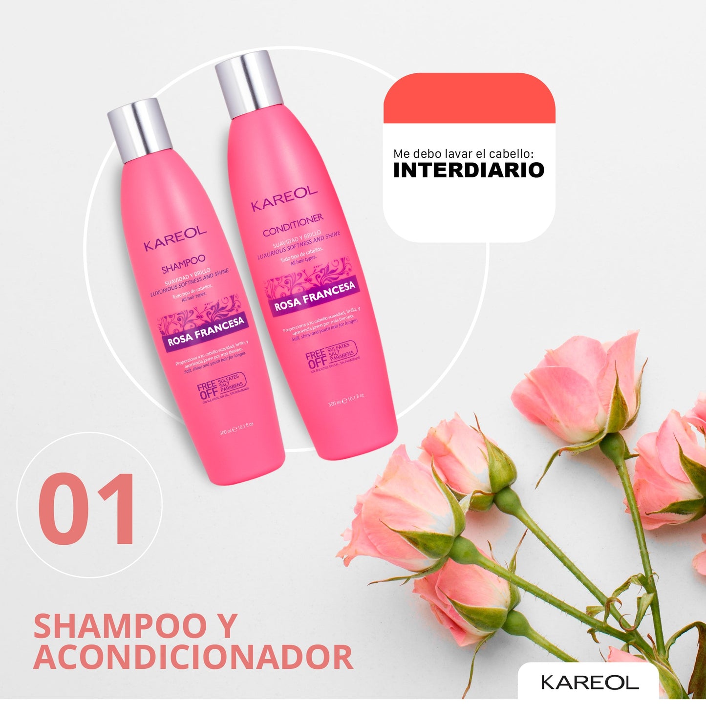 KAREOL ROSA FRANCESA SHAMPOO 10.1OZ 383010300